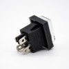 Rocker Power Switch 4 Pin With Dust Cap 2 Position Solder Cable 180° KCD1-104 Panel Mount