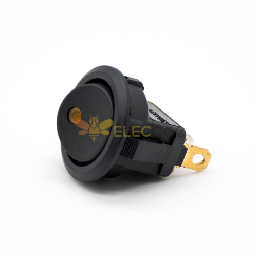 Rocker Switch Power Socket KCD2N-102 Painel Monte 2 Posição 180°Solder Cable 3 Pin