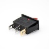 Rocker Switch Power Switch 3 Pin com cabo de solda leve 2 Posição KCD3N-102 Painel de Operação