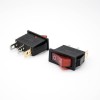 Rocker Switch Power Switch 3 Pin With Light Solder Cable 2 Position KCD3N-102 Operation Panel