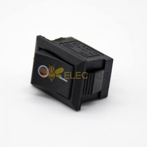 Rocker Switch Com luz 2 Posição 2 Pin Solder Cable KCD1-101 Painel Monte 180 Graus