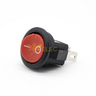 Round Power Rocker Switch 2 Position KCD11-204 2 Pin Solder Cable Operation Panel