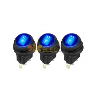 방수 파란색 LED 토글 스위치 - 12V20A, 20CM 와이어 포함, 하우징 포함