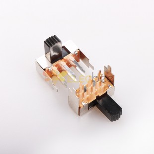 10Pcs Horizontal SK - SK-2P2T SK22F10 Double Pole Double Throw Switch Two-Position Double-Row Six-Pin Horizontal Slide Switch