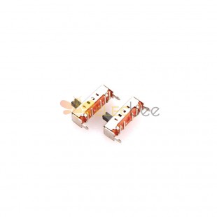 10PCS Interruptor deslizante - Botão de pressão de montagem em superfície de 5,5 pinos SS-1P4T SS14D02 Interruptor deslizante