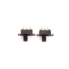 10PCS Slide Switch - Black Shell Double-Pole Double-Position SS-2P2T SS22F32 Audio Switch, Small-Sized Component