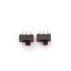 10 Stück Schiebeschalter – schwarzes Gehäuse mit Sechs-Klauen-Wellenplatte SS-2P2TSS22F15 für Elektronik und elektronisches Spielzeug