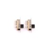 10 Stück Schiebeschalter – Mini-Kipp- und Schiebeschalter SS-2P3T SS23E04 mit Lichtloch für kleine Audiogeräte