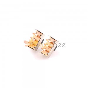 10PCS Slide Switch - Slide Switch SS-2P2T SS22F48 (12 Shell) for Double-Row Double-Position Applications