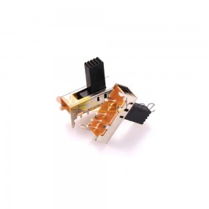Interruptor deslizante de 10 piezas - SS-1P3T SS13E05 con orificio de luz, miniatura para sistemas de sonido pequeños