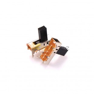 Interruptor deslizante 10PCS - SS-1P3T SS13E05 com furo de luz, miniatura para pequenos sistemas de som