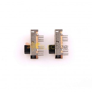 Interruptor deslizante 10 unidades - SS-2P2T SS22P04 com furo de luz, miniatura para sistemas de som