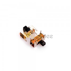 10Pcs Slide Switch - SS-2P3T SK23D02 Single-Row Six-Pin Offset with Light Hole for Sound Systems