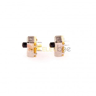 Interruptor deslizante de 10 unidades - SS - SS-1P2T SS12D00-2.5 pinos com furo de luz, miniatura para sistemas de som