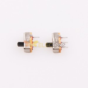 Interruptor deslizante de 10 piezas -SS - SS-1P2T SS12D00-3.5 pin con orificio de luz, miniatura para sistemas de sonido