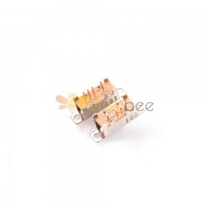 10Pcs Slide Switch - SS-2P3T SS23D24 with Light Hole, Miniature for Sound Systems