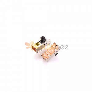 Interruptor deslizante de 10 piezas - SS-2P3T SS23E02 con orificio de luz, miniatura para sistemas de sonido