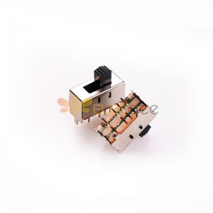 Interruptor deslizante de 10 piezas - SS-2P3T SS23E01 con orificio de luz, miniatura para sistemas de sonido
