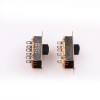 Interruptor deslizante 10 unidades - SS-2P3T SS23F19 com furo de luz, miniatura para sistemas de som