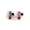 Interruptor deslizante 10pcs - SS-2P3T SS23F04 de três posições para sistemas de som pequenos (5-15)