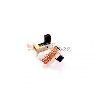 10pcs Slide Switch - SS-2P3T with Light Hole, Miniature for Sound Systems SS23E05