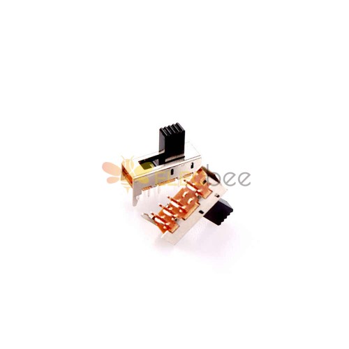 Interruptor deslizante de 10 piezas - SS-2P3T con orificio de luz, miniatura para sistemas de sonido SS23E05