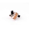 10pcs Slide Switch - SS-2P3T with Light Hole, Miniature for Sound Systems SS23E05 Single-Row