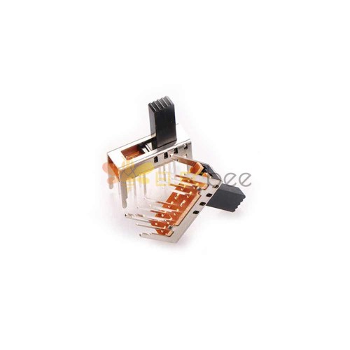Interruptor deslizante de 10 piezas - SS-2P4T SS24E03 Miniatura con mango y cinturón para sistemas de sonido