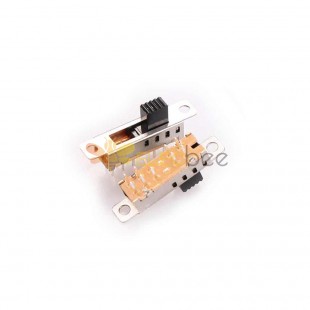 Interruptor deslizante de 10 piezas - SS-2P4T SS24E04 Miniatura con mango y cinturón para sistemas de sonido