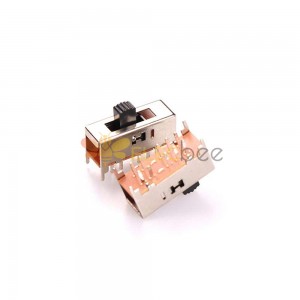 10Pcs Slide Switch - SS-2P4T SS24F01 with Light Hole, Miniature for Sound Systems