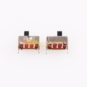 10 unidades interruptor deslizante - SS - SS-1P2T SS12D07 3,9 pinos com furo de luz, miniatura para sistemas de som