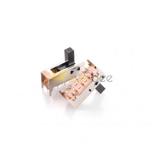 10-teiliger Schiebeschalter – SS-2P5T SS25D01 mit Lichtloch, Miniatur für Soundsysteme