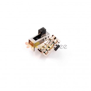 10 unidades SS23E05-15.6 Shell Slide Switch - SS-2P3T com furo de luz, miniatura para sistemas de som