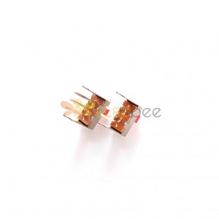 10Pcs Straight and Vertical 3-Pin Miniature Slide Switch SS12F42