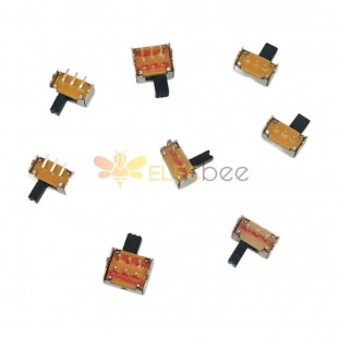 10pcs Toggle and Slide Switch, Bagged, Tape-Wired, Straight and Bent Leg SK12D Series Horizontal Switch with LED Light Source