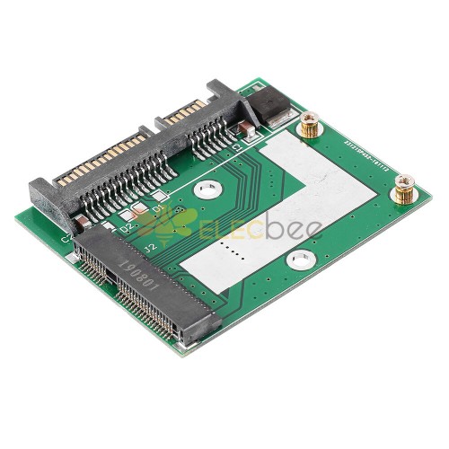 10Pcs mSATA SSD 轉 2.5 英寸 SATA 6.0GPS 適配器轉換器卡模塊板 Mini Pcie SSD 兼容 SATA3.0Gbps/SATA 1.5Gbps