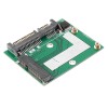 2 件 mSATA SSD 轉 2.5 英寸 SATA 6.0GPS 適配器轉換器卡模塊板 Mini Pcie SSD 兼容 SATA3.0Gbps/SATA 1.5Gbps