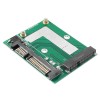 2 pces msata ssd para 2.5 polegadas sata 6.0 gps adaptador conversor placa módulo placa mini pcie ssd compatível com sata3.0 gbps/sata 1.5 gbps