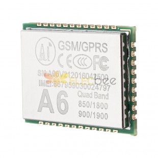 A6 GPRS Module SMSVoice وحدة GSM لنقل البيانات اللاسلكية لإنترنت الأشياء