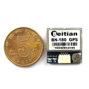 Beitian 가장 작은 미니 듀얼 GLONASS + GPS BN-180 CC3D F3 RC 드론 비행기 용 마이크로 더블 GPS 안테나 모듈 UART TTL