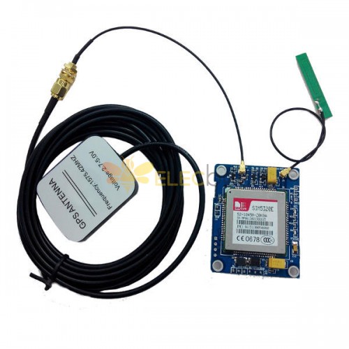 SIM5320E 3G Module GSM GPRS SMS Development Board مع GPS PCB Antenna for Arduino - المنتجات التي تعمل مع لوحات Arduino الرسمية
