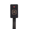 Interruptor de sensor de membrana GPS de un solo botón, 1 botón con luz MCU, teclado extendido, Panel de PVC, accesorios DIY