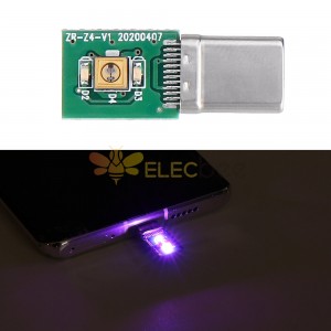 10Pcs 5V Type-C 端口紫外线消毒灯板便携式快速 UVC 消毒 LED 模块用于手机