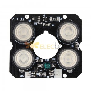 Tablero LED IR de 30 piezas para cámara CCTV 4 * tablero de luz infrarroja de punto LED IR visión nocturna 850nm DC12V