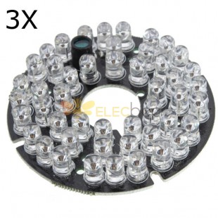 3Pcs 48 LED IR Illuminateur Infrarouge Ampoule Circuit Imprimé Pour Caméra De Sécurité CCTV