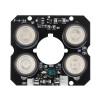 5 Stück IR-LED-Platine für CCTV-Kamera 4 * IR-LED-Punkt-Infrarotlichtplatine Nachtsicht 850nm DC12V