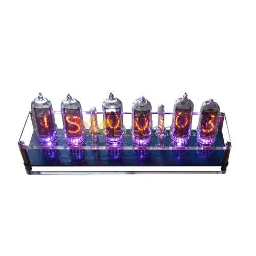 AC12V Power Glow Tube Clock Modulplatine Motherboard IN14 Tube Digitaluhr mit Röhren bestückt