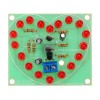 Tablero de módulo de luz de flash LED en forma de corazón electrónico ensamblado 3-4V 6.1x6.8cm