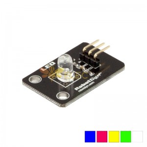 Farb-LED-Modul 3,3 V / 5 V, 5 Farben, optionale Platine