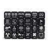 Waterproof 6 Gang Switch Panel LED Work Light Bar Electronic Relay Circuit Control System Capacitive Sensor 40A 960W